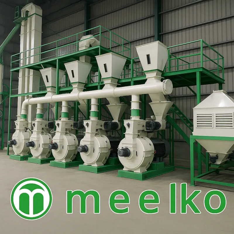 Imagen del producto Planta de Pellets 10.000 kg/h: Gran Escala con 4 Líneas MKRD508C-W - Meelko