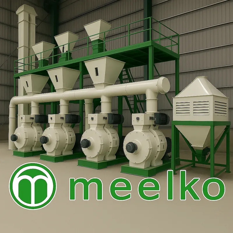 Imagen del producto Planta de Pellets 5000 kg/h con Doble Línea MKRD508C-W - Meelko