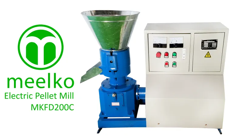Imagen del producto Peletizadora de Fertilizantes MKFD200C de 200 mm y 7.5 kW - Meelko
