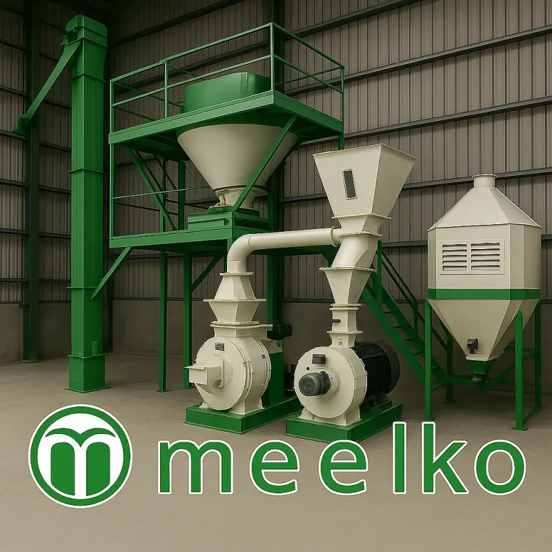 Imagen del producto Planta de Pellets 3000 kg/h con Peletizadora Anular MKRD508C-W - Meelko